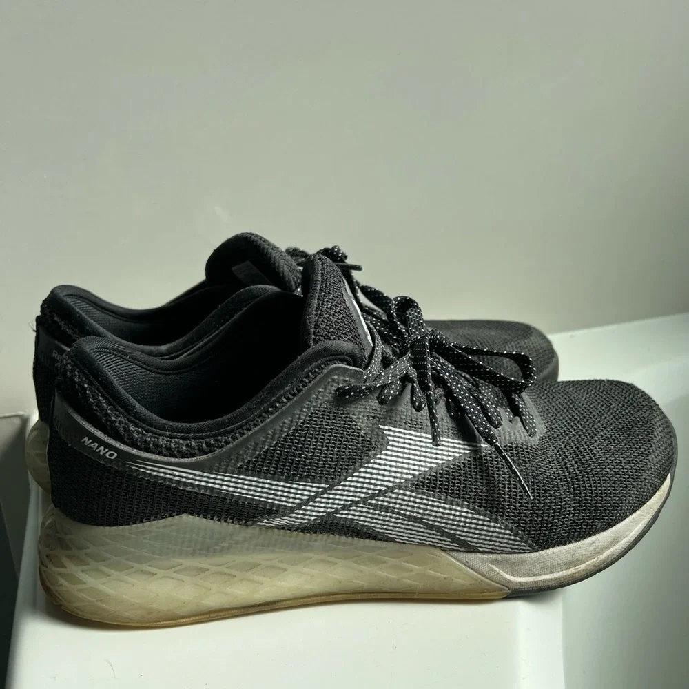 Men's sz 11 M Reebok Nano TEAMWORK Black Shoes Sneakers Crossfit Weight Lifting - Picture 5 of 6